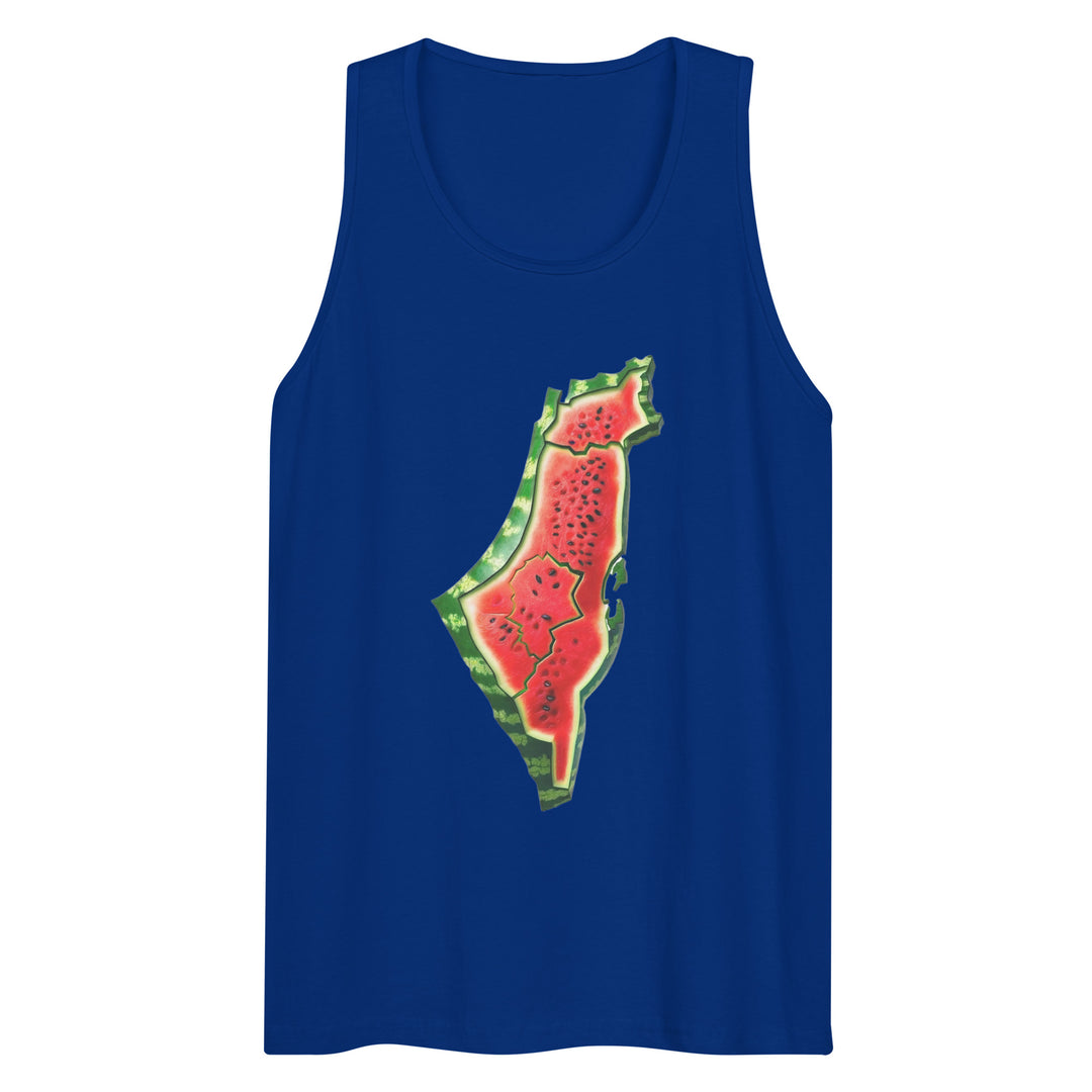 Men’s premium tank top - Palestine Watermelon, Mens Premium Tank Top Team Royal