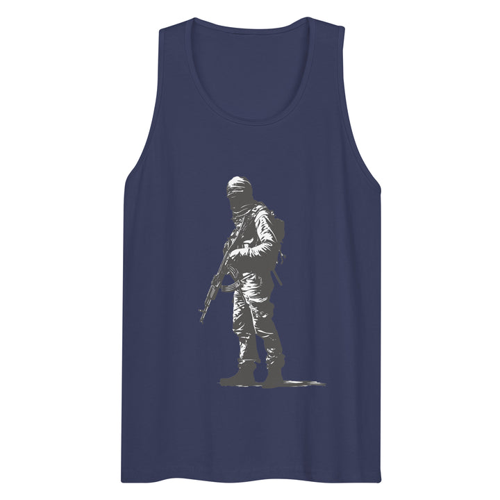 Men’s premium tank top - The Fighter, Mens Premium Tank Top Harbor Blue
