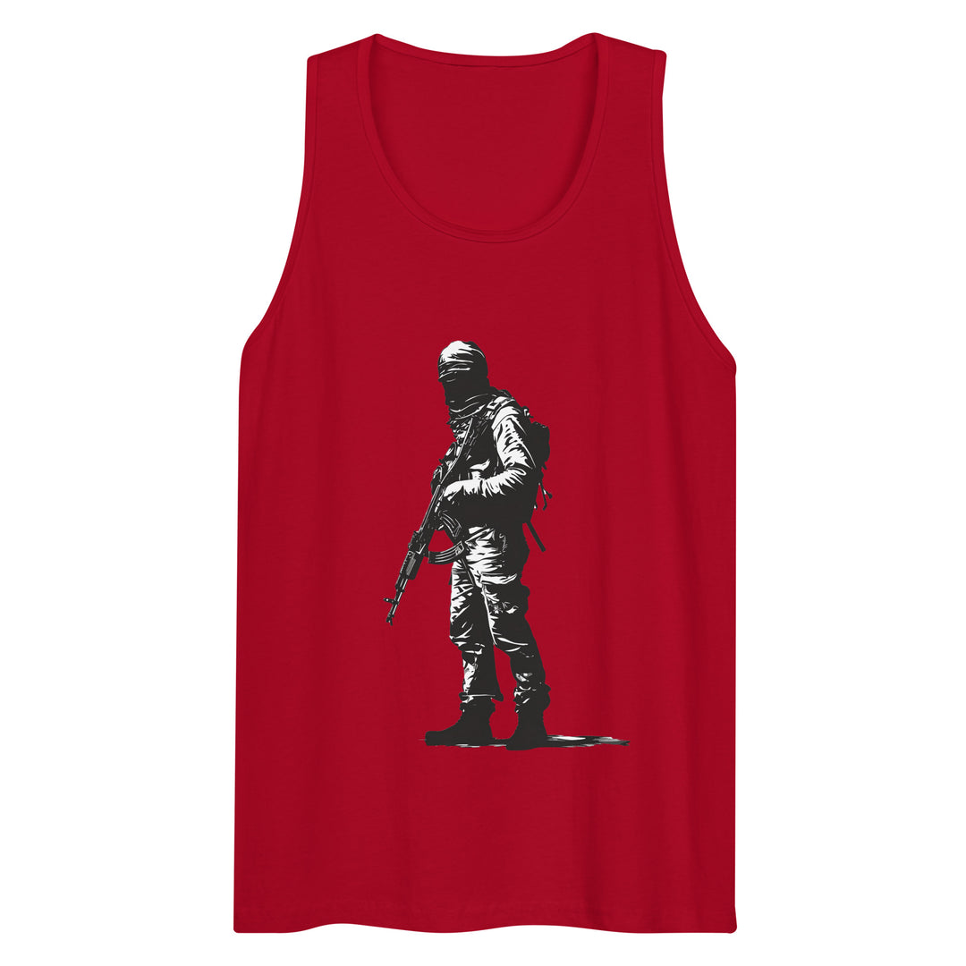 Men’s premium tank top - The Fighter, Mens Premium Tank Top Red