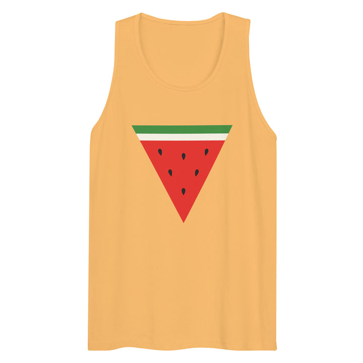 Men’s Premium Tank Top - Triangle Watermelon, Mens Premium Tank Top Squash