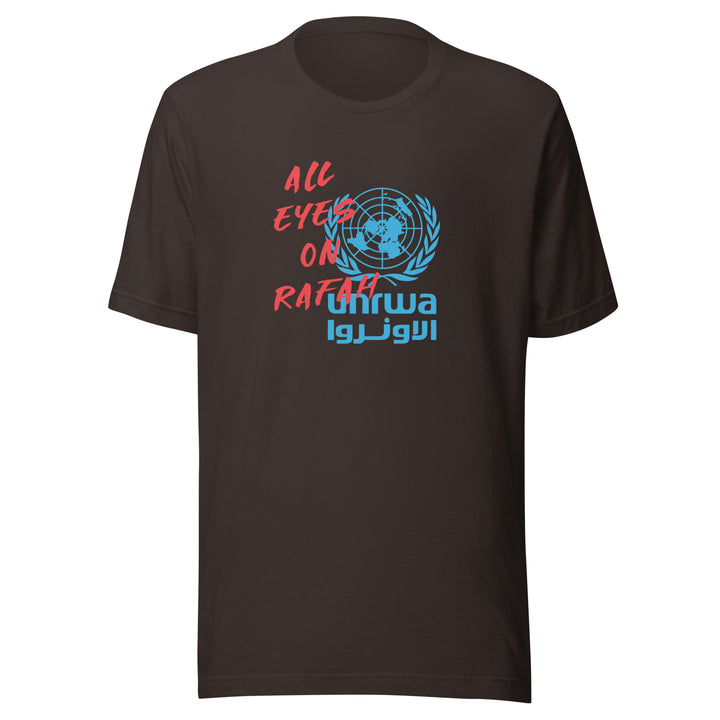Men t-shirt - All Eyes on Rafah, T Shirt Brown