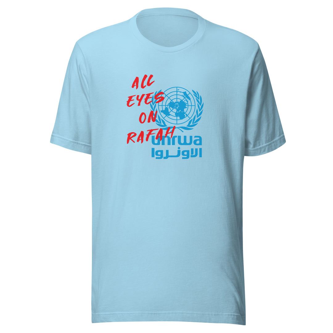 Men t-shirt - All Eyes on Rafah, T Shirt Ocean Blue