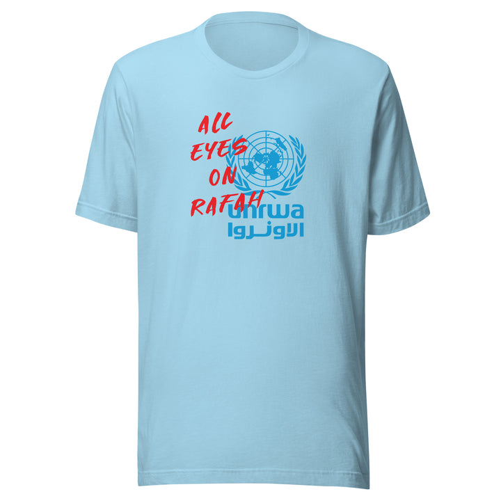 Men t-shirt - All Eyes on Rafah, T Shirt Ocean Blue