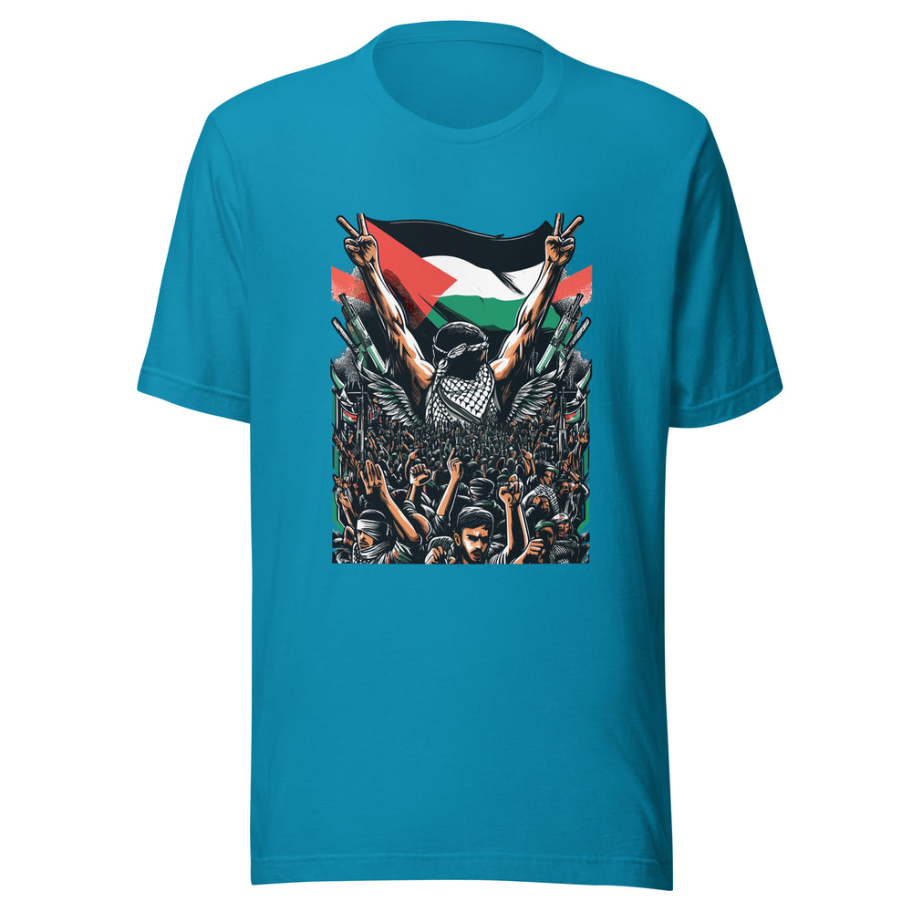 Men t-shirt - Art by Moh, T Shirt Aqua