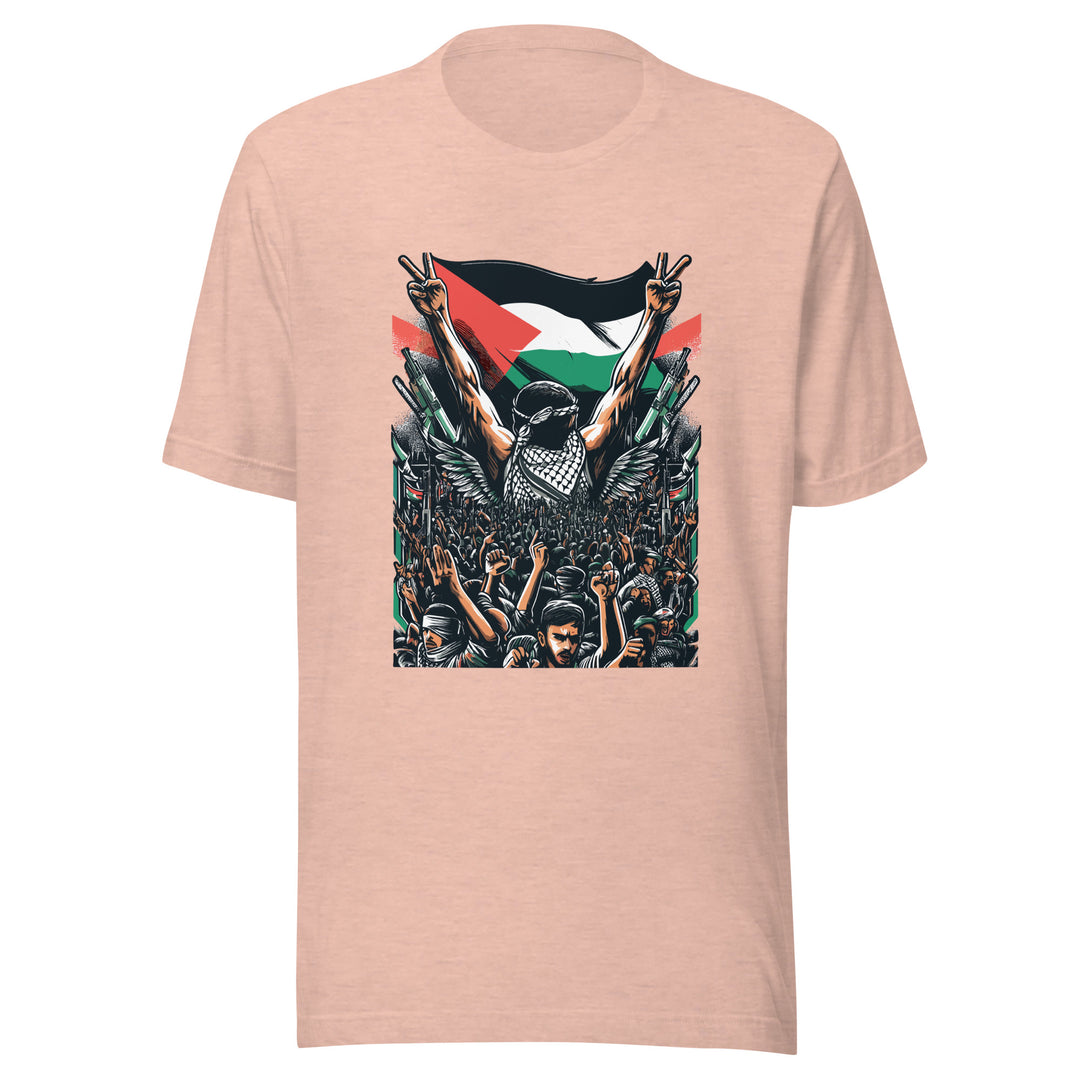 Men t-shirt - Art by Moh, T Shirt Heather Prism Peach