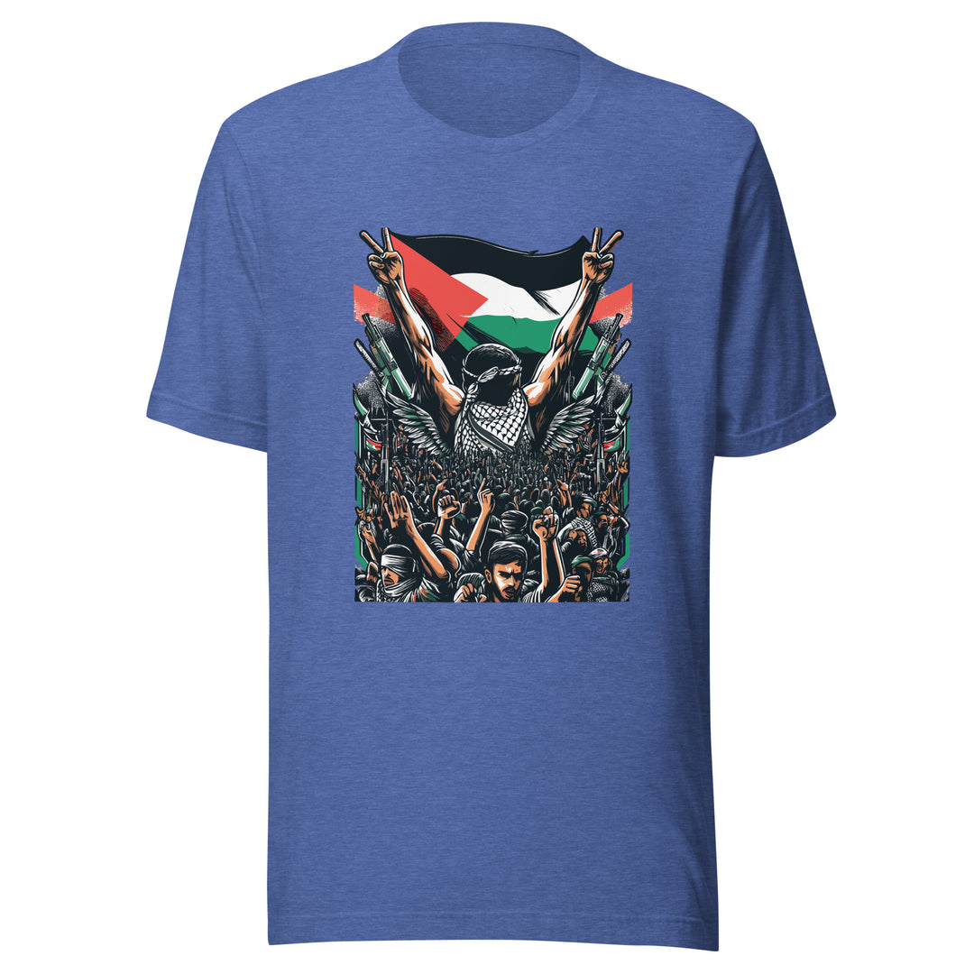 Men t-shirt - Art by Moh, T Shirt Heather True Royal