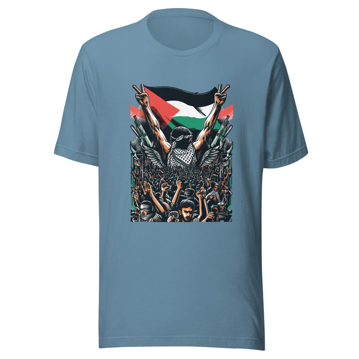 Men t-shirt - Art by Moh, T Shirt Steel Blue