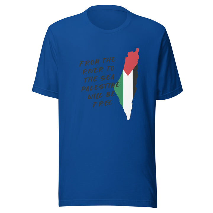 Men T-Shirt - From the River to the Sea, T Shirt True Royal