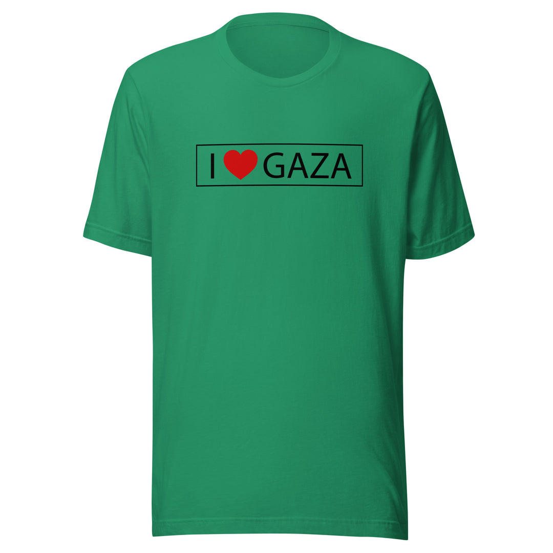 Men T-Shirt - I Love Gaza, T Shirt Kelly