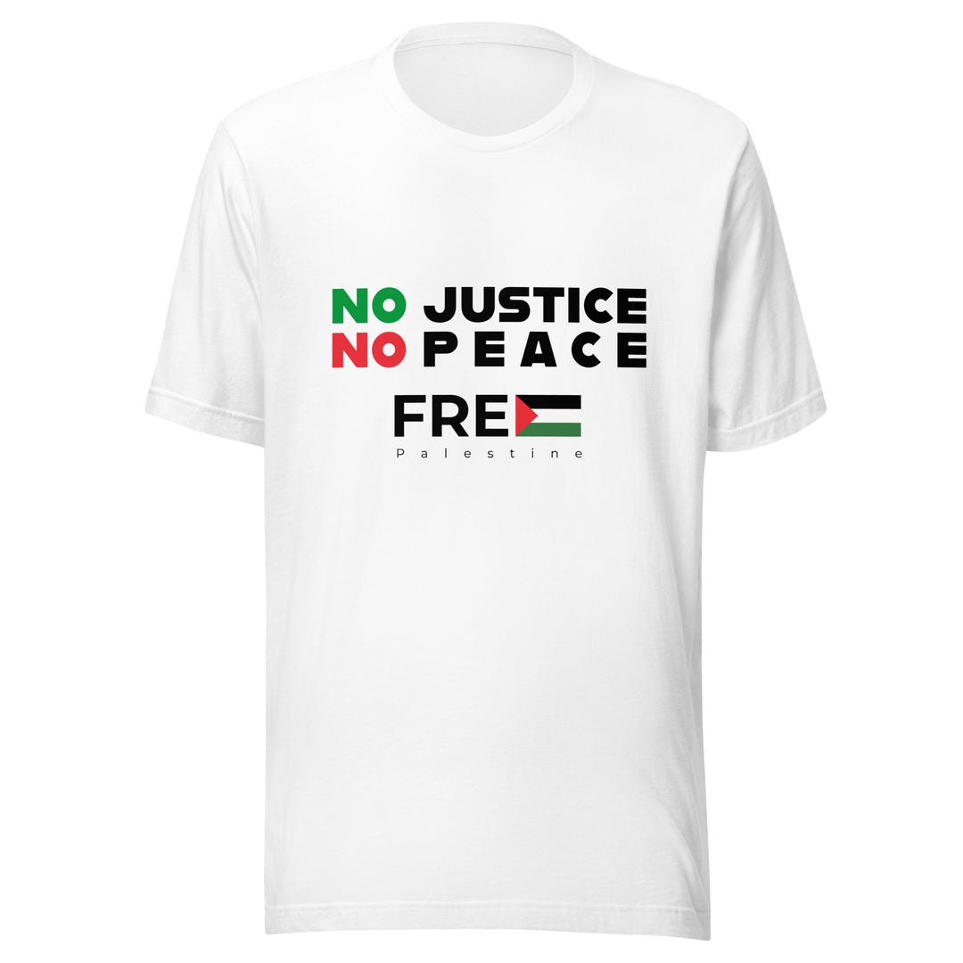 Men T-Shirt - No Justice No Peace, T Shirt White