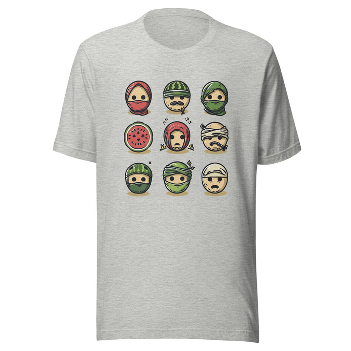 Men t-shirt - Palestine Emoji, T Shirt Athletic Heather