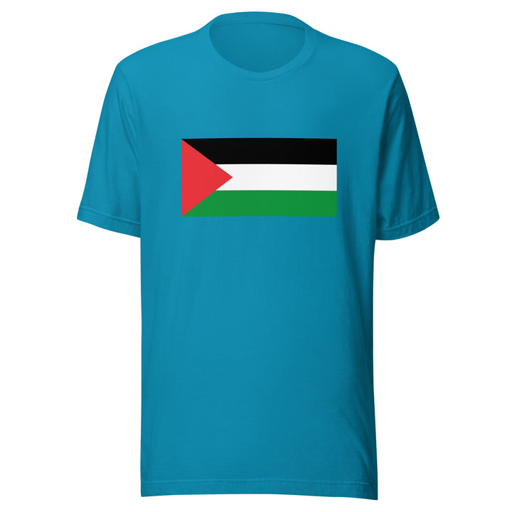 Men t-shirt - Palestine Flag, T Shirt Aqua
