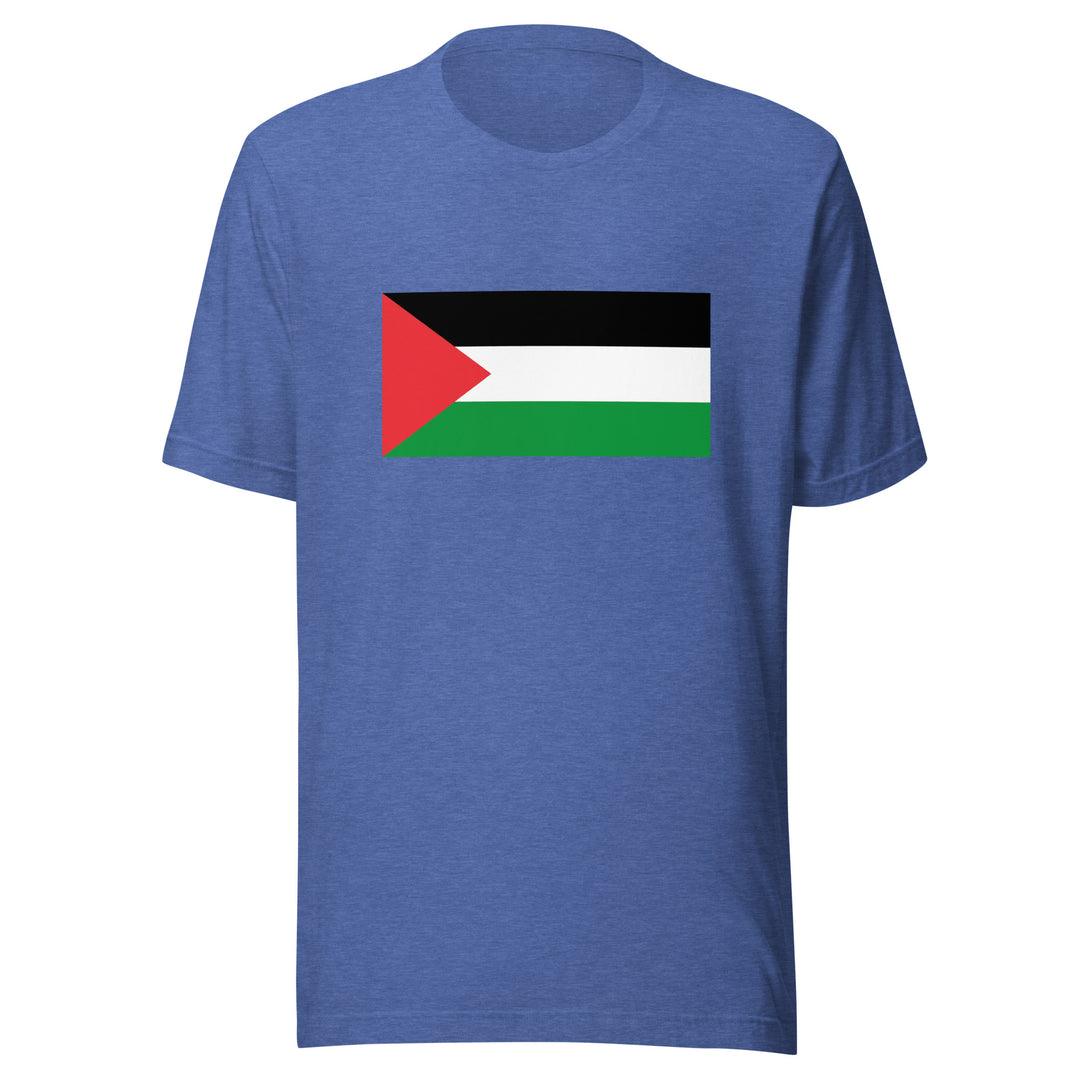 Men t-shirt - Palestine Flag, T Shirt Heather True Royal