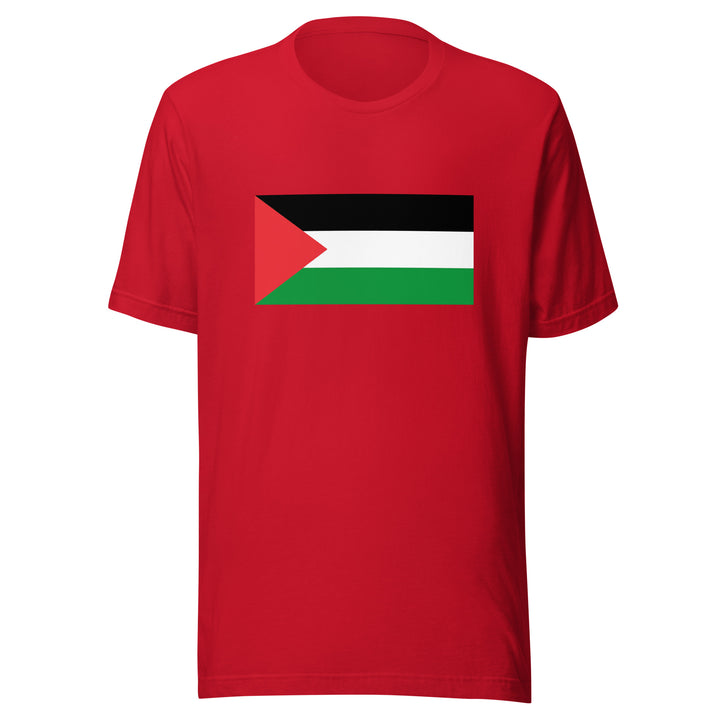 Men t-shirt - Palestine Flag, T Shirt Red