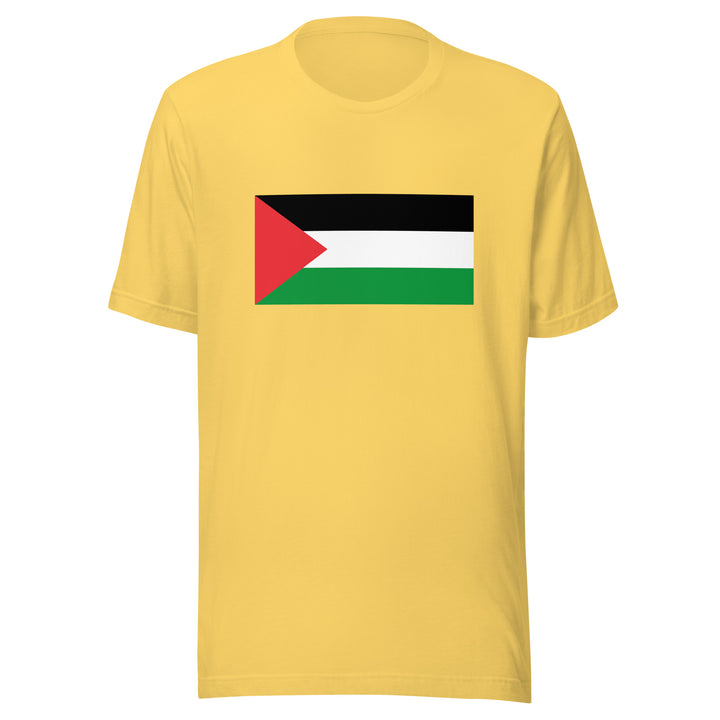 Men t-shirt - Palestine Flag, T Shirt Yellow