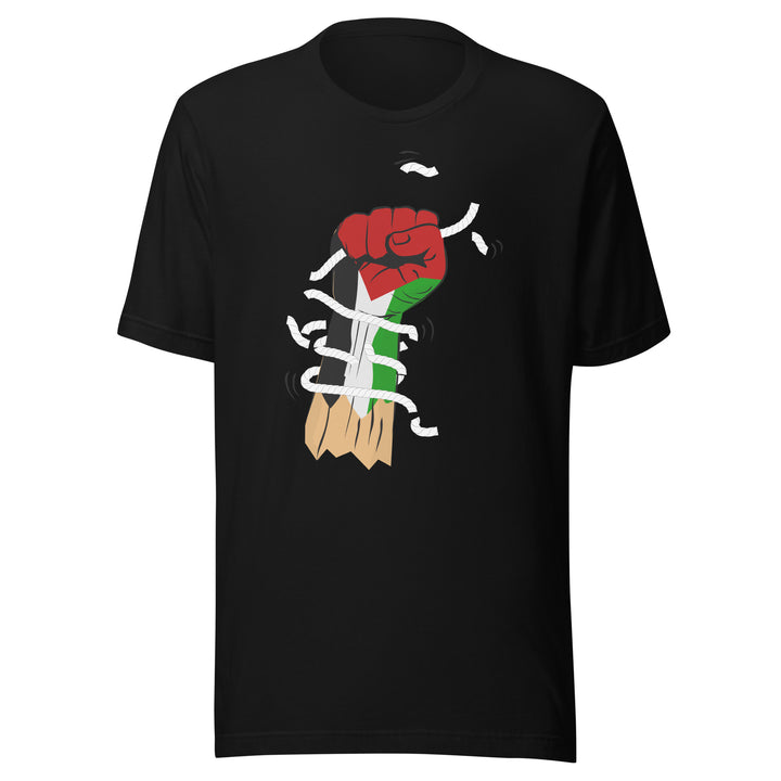 Men t-shirt - Palestine Hand, T Shirt Black