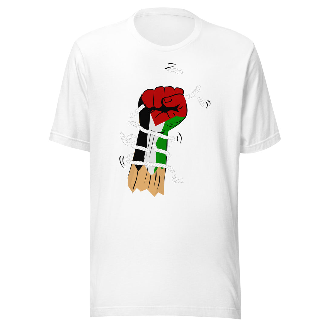 Men t-shirt - Palestine Hand, T Shirt White