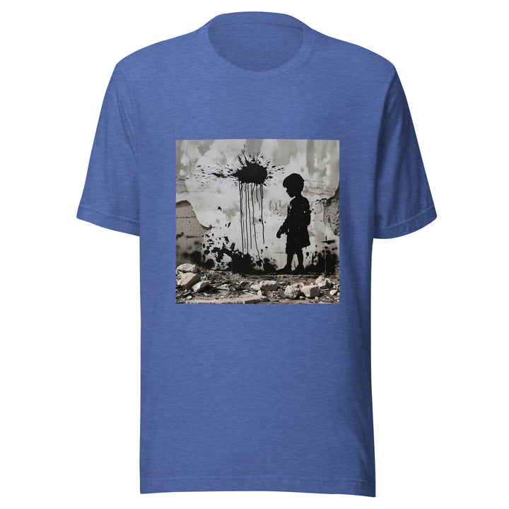 Men t-shirt - Palestine Wall, T Shirt Heather True Royal