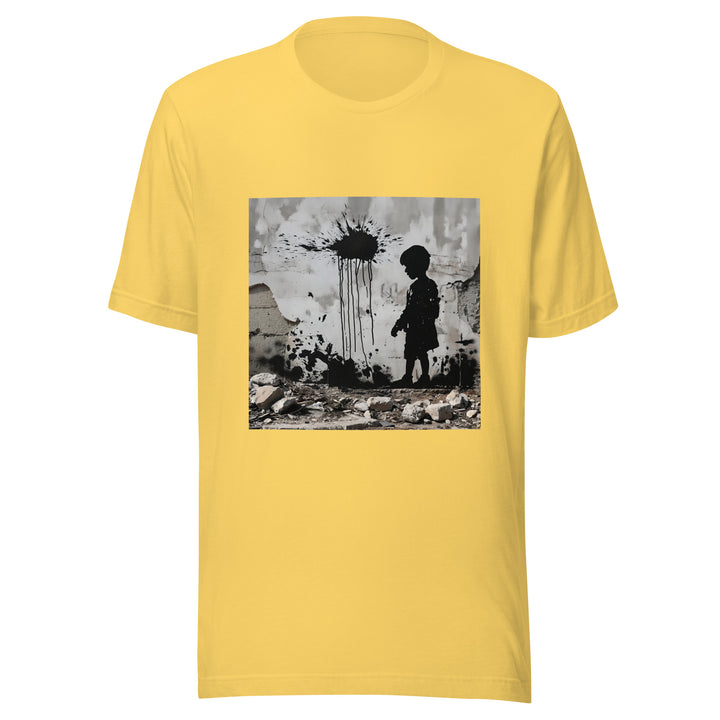 Men t-shirt - Palestine Wall, T Shirt Yellow