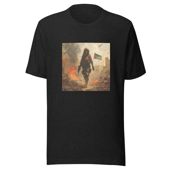 Men t-shirt - Resistance, T Shirt Black Heather
