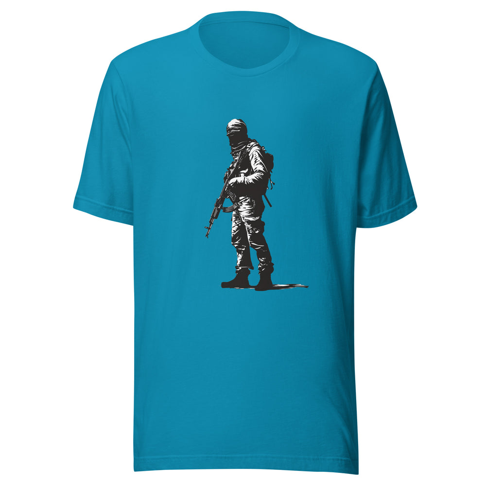 Men t-shirt - The Fighter, T Shirt Aqua