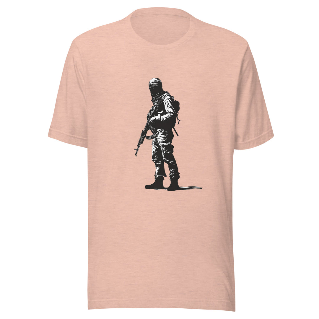 Men t-shirt - The Fighter, T Shirt Heather Prism Peach