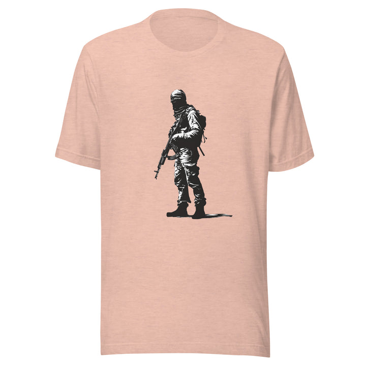 Men t-shirt - The Fighter, T Shirt Heather Prism Peach