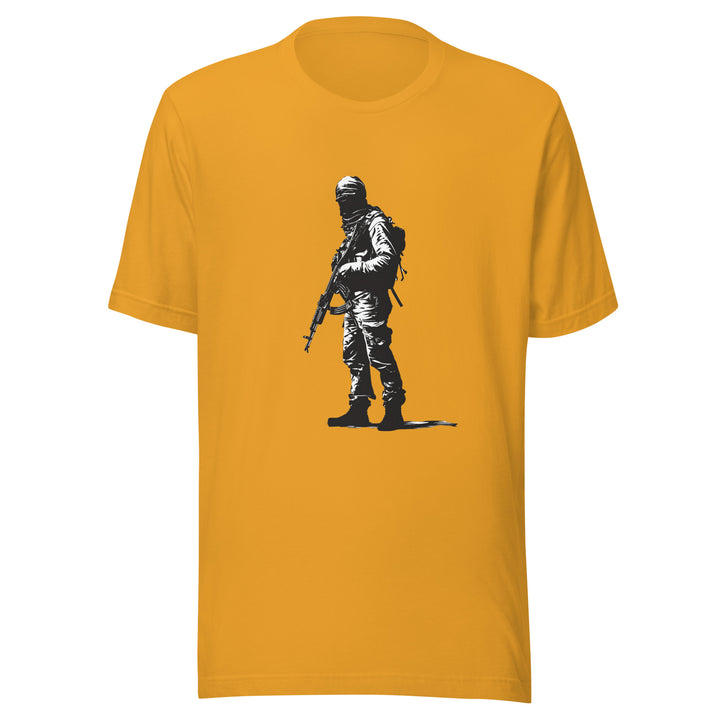 Men t-shirt - The Fighter, T Shirt Mustard