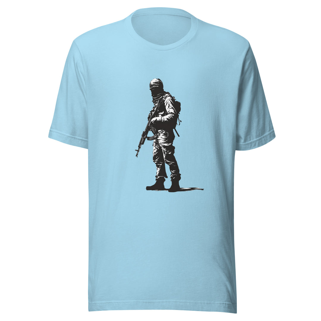 Men t-shirt - The Fighter, T Shirt Ocean Blue
