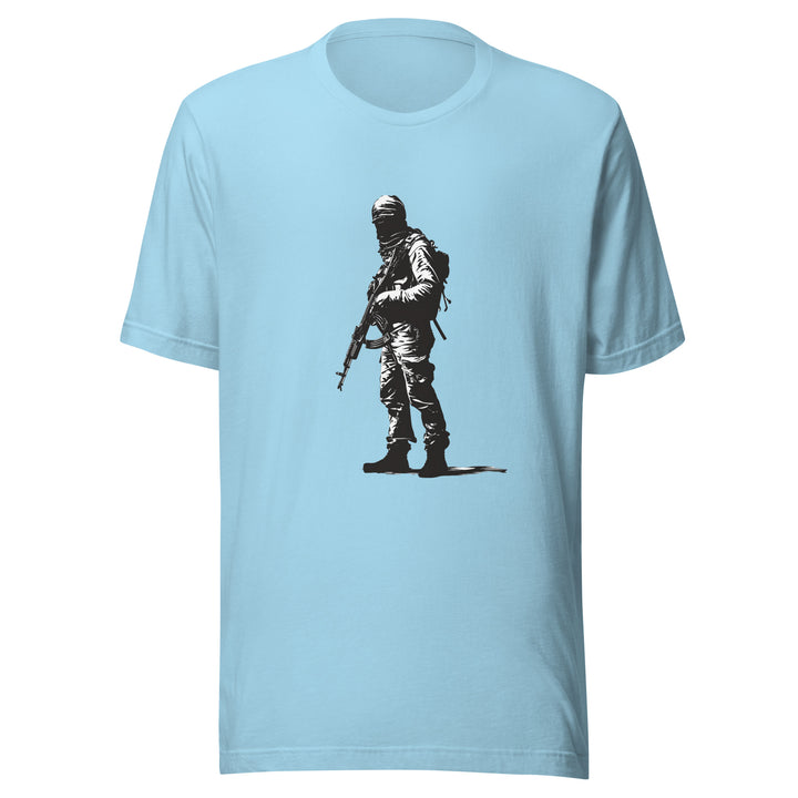 Men t-shirt - The Fighter, T Shirt Ocean Blue
