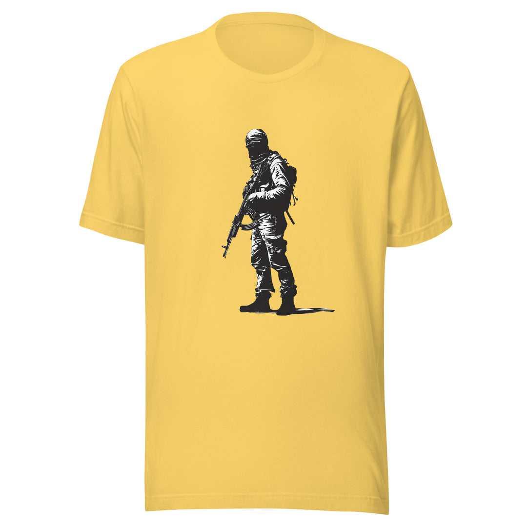 Men t-shirt - The Fighter, T Shirt Yellow