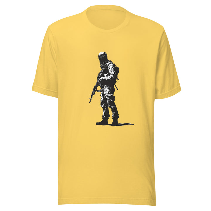 Men t-shirt - The Fighter, T Shirt Yellow