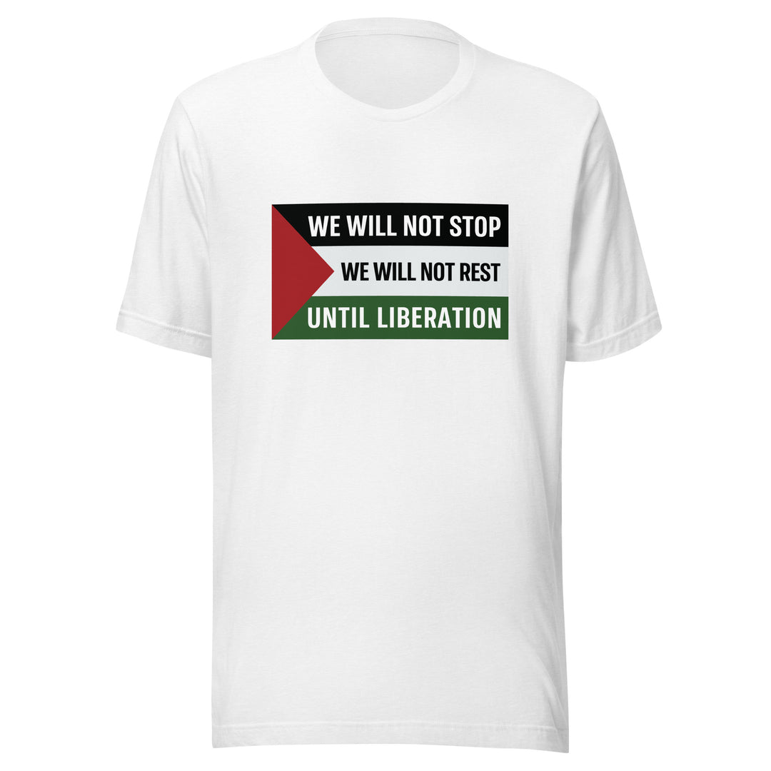 Men T-Shirt - We Will Not Stop, T Shirt Solid White Blend