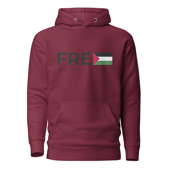 Men Hoodie - Free Palestine, Maroon