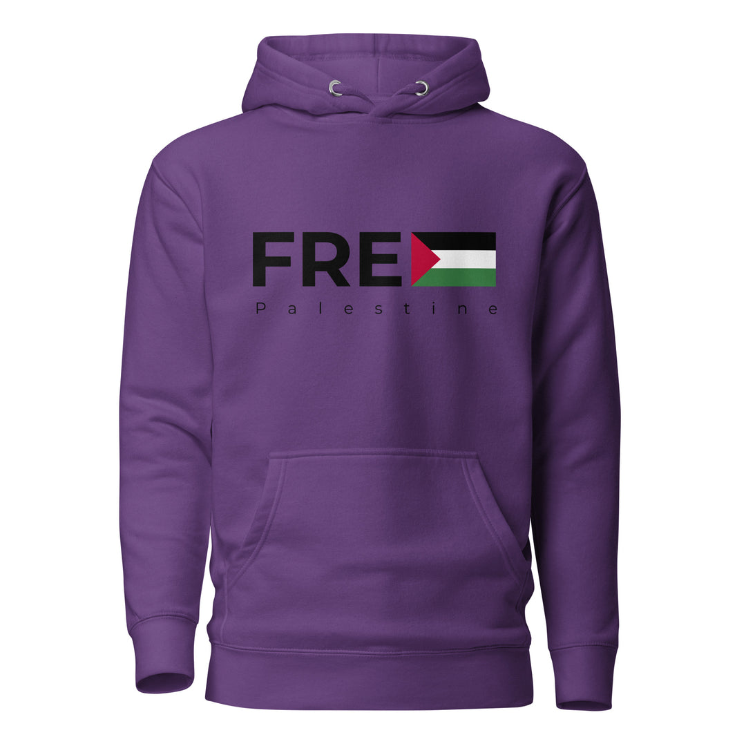 Men Hoodie - Free Palestine, Purple