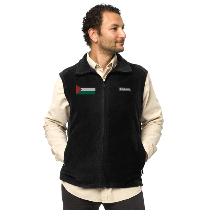 Men’s Columbia fleece vest | Palestine Flag