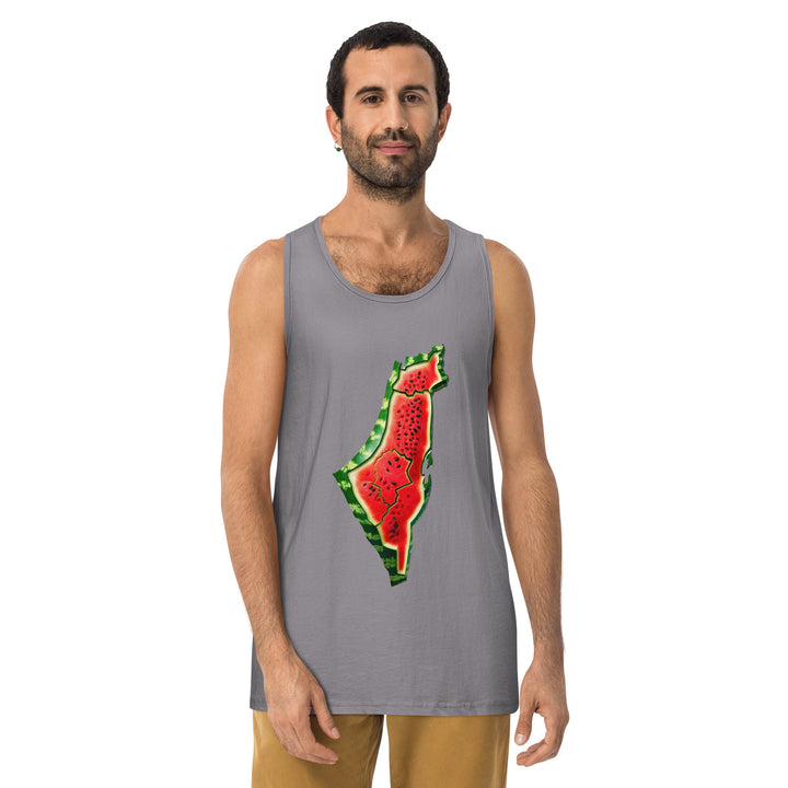 Men’s premium tank top | Palestine Watermelon