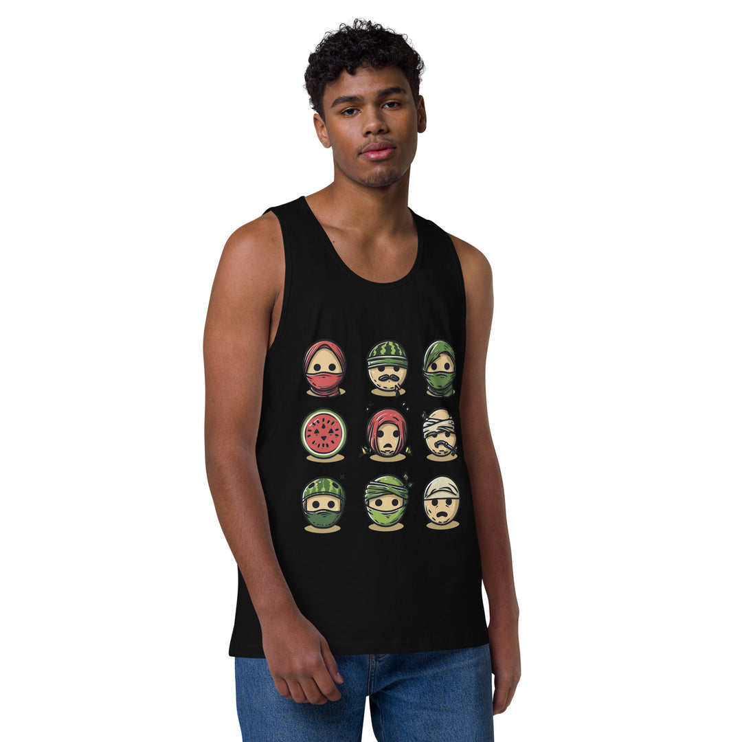 Men’s premium tank top | Palestine Emoji