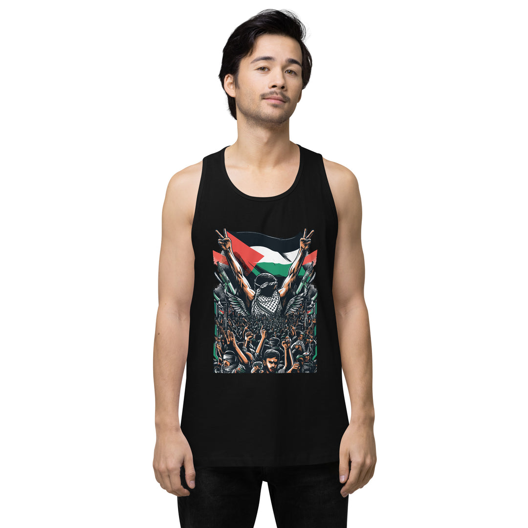 Men’s premium tank top | Art by Moh