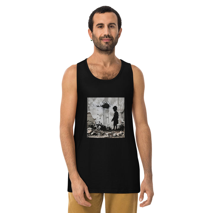 Men’s premium tank top | Palestine Wall