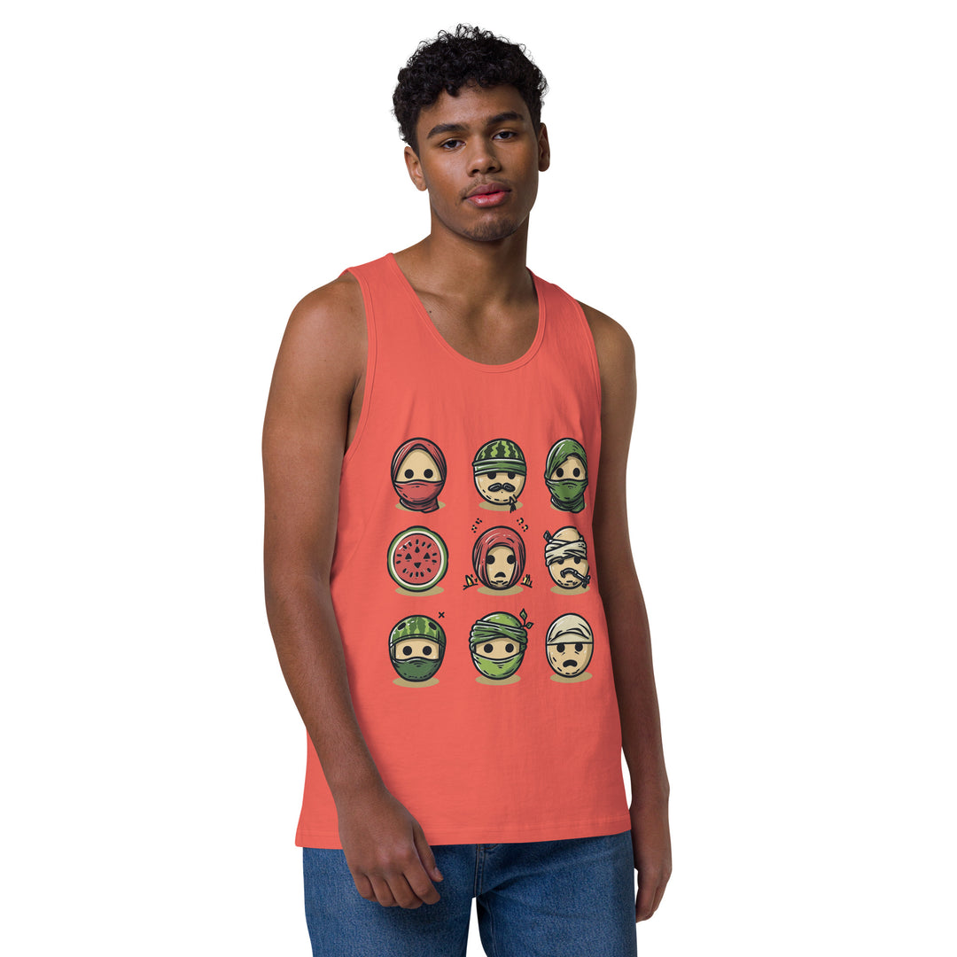 Men’s premium tank top | Palestine Emoji