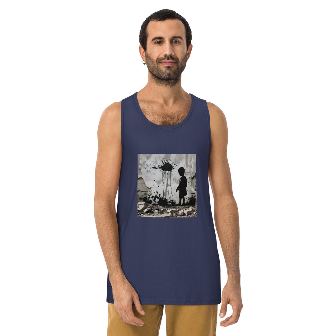 Men’s premium tank top | Palestine Wall