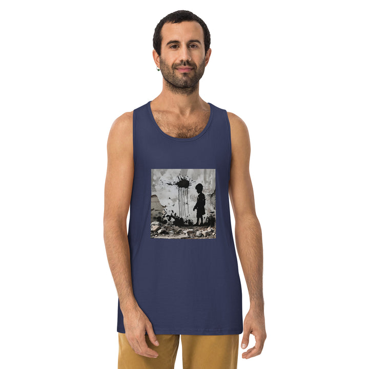 Men’s premium tank top | Palestine Wall