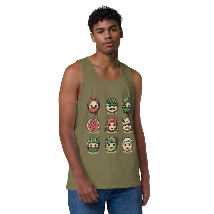 Men’s premium tank top | Palestine Emoji