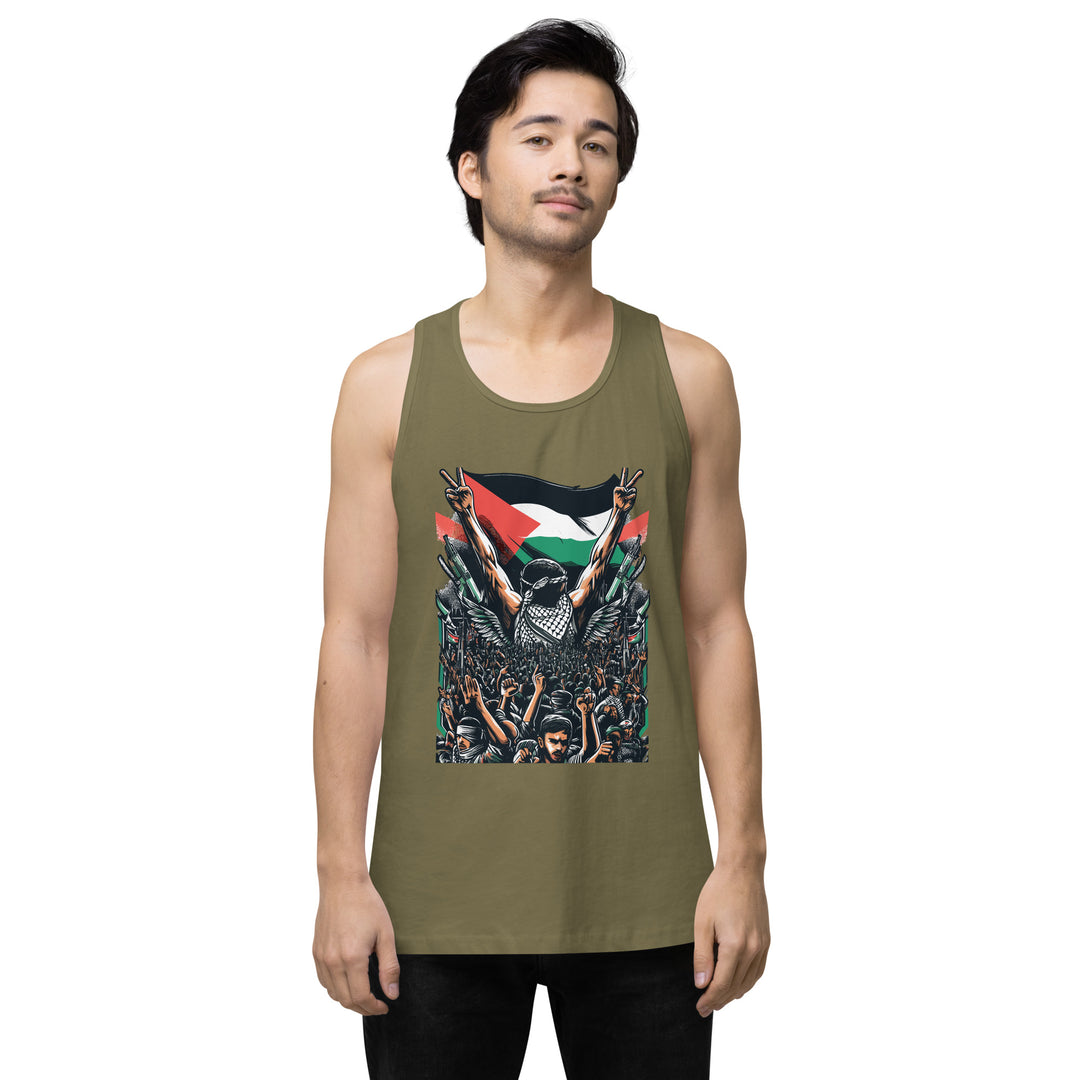 Men’s premium tank top | Art by Moh