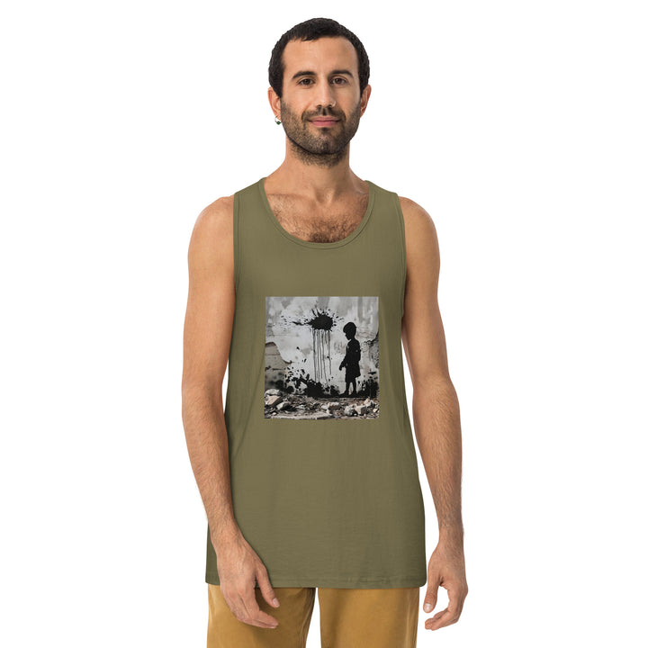 Men’s premium tank top | Palestine Wall