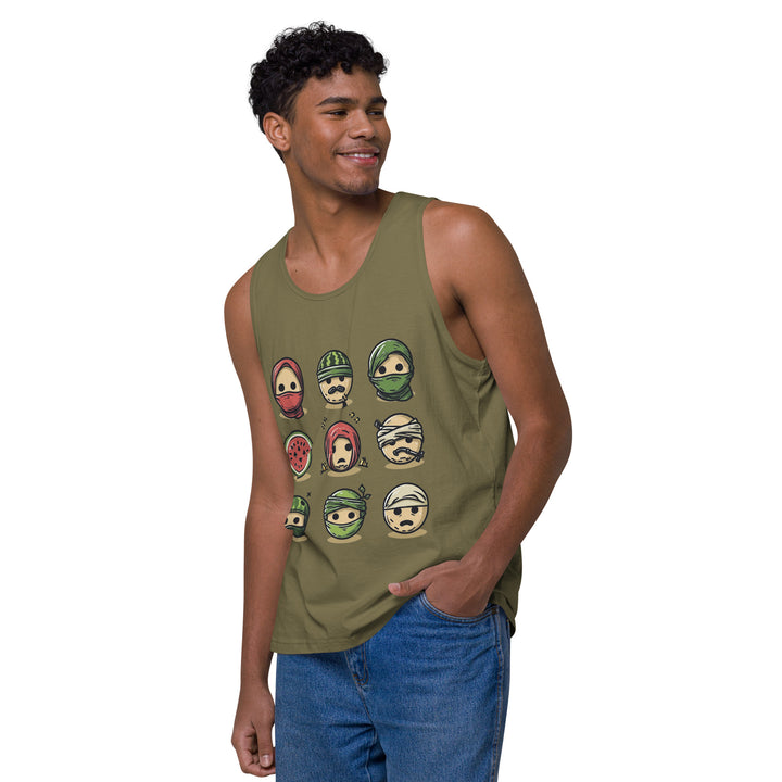 Men’s premium tank top | Palestine Emoji