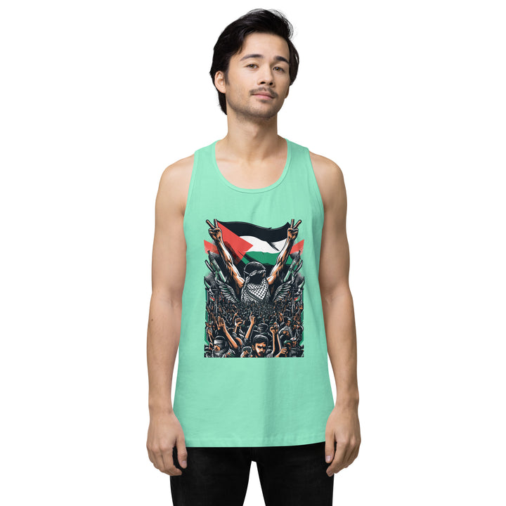 Men’s premium tank top | Art by Moh