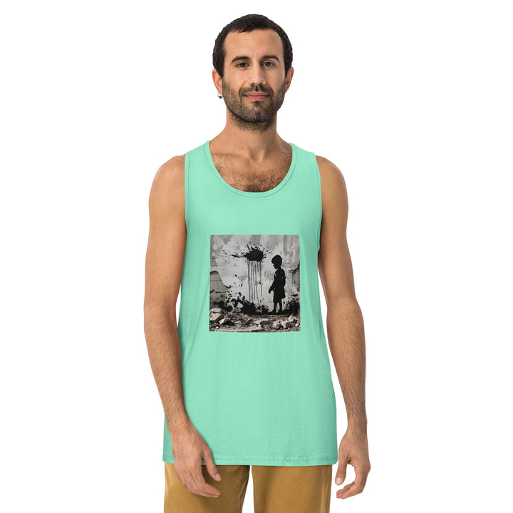 Men’s premium tank top | Palestine Wall