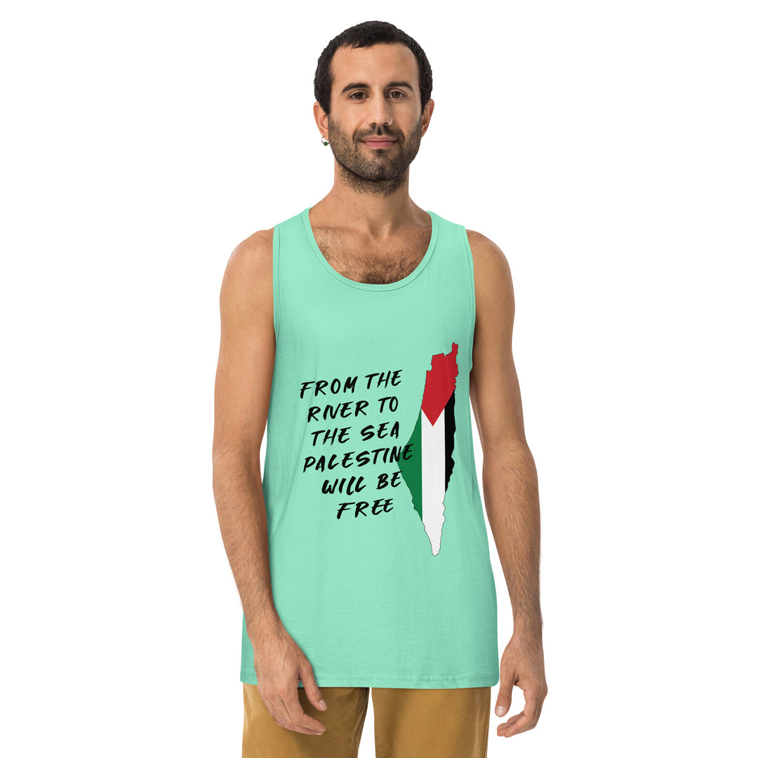 Men’s premium tank top | From the River